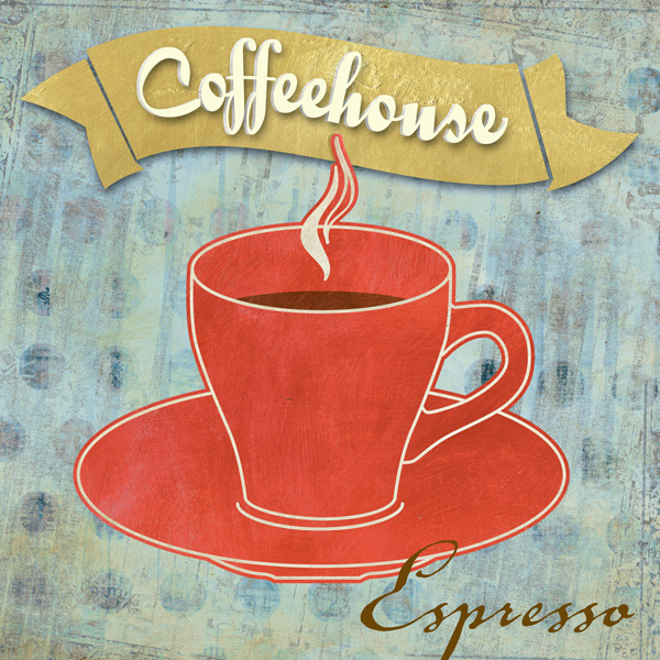 Espresso Skip Teller 1 Formato Quadrato Arte Contemporanea Vintage Cucina 1cu2455 Alfieriarte