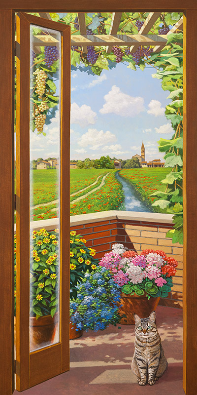 Finestra Sulla Campagna Andrea Del Missier Arte Contemporanea Paesaggi 2 Rettangolo Classico 2adm3461 Alfieriarte Alfieriarte