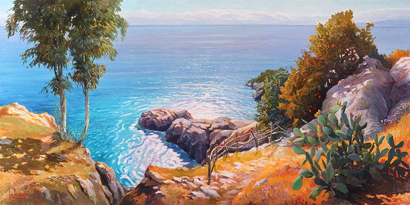 Orizzonte Mediterraneo Adriano Galasso Arte Contemporanea Marine 2 Rettangolo Classico 2ad859 Alfieriarte Alfieriarte