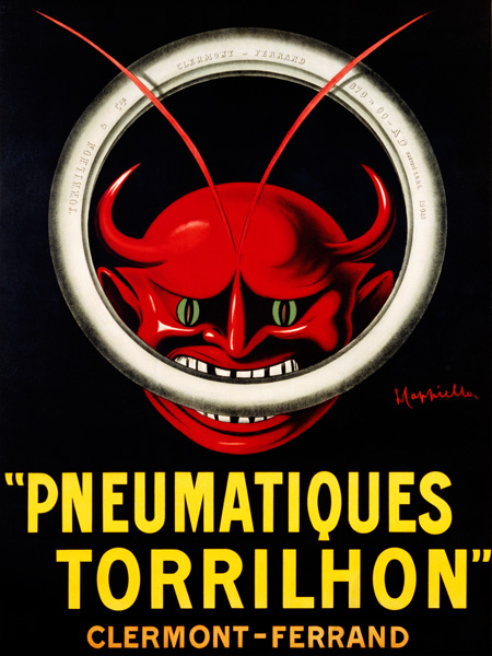 Pneumatiques Torrilhon Leonetto Cappiello Arte Contemporanea Vintage Cucina 3 Rettangolo Lieve 3vi1940 Alfieriarte