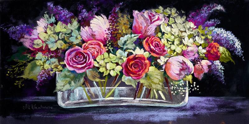 Roses And Lilacs Nel Whatmore Arte Contemporanea Floreali 2 Rettangolo Classico 2nw3410 Alfieriarte Alfieriarte