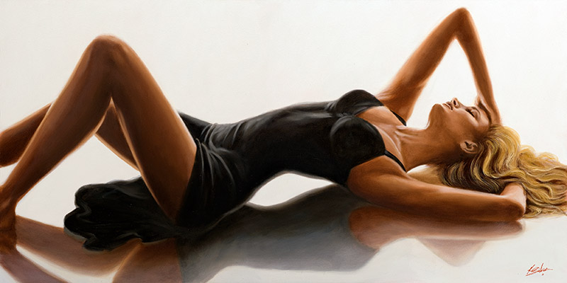Sensual Reflection John Silver Arte Contemporanea Figurativi 2 Rettangolo Classico 2jj815 Alfieriarte