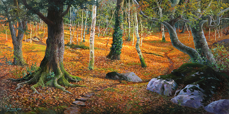 Sottobosco Adriano Galasso Arte Contemporanea Paesaggi 2 Rettangolo Classico 2ad855 Alfieriarte