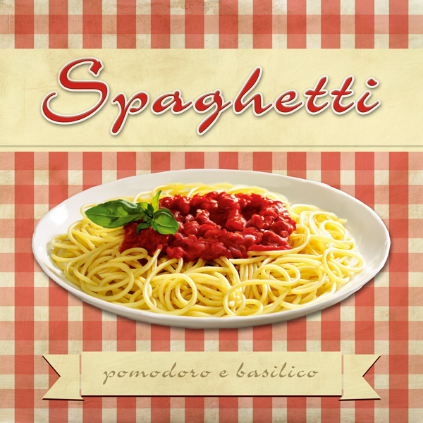 Spaghetti Remo Barbieri 1 Formato Quadrato Arte Contemporanea Vintage Cucina 1rm2441 Alfieriarte