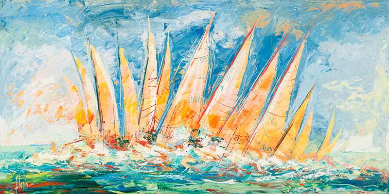 Tra Le Onde Luigi Florio Arte Contemporanea Astratti 2 Rettangolo Classico 2lr3454 Alfieriarte