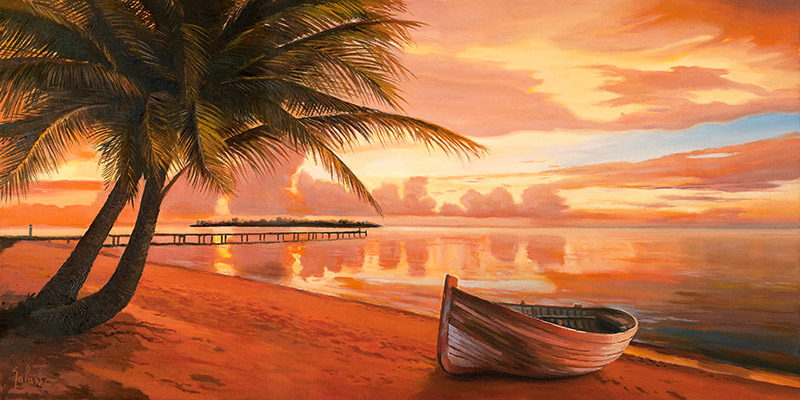 Tramonto Ai Tropici Adriano Galasso Arte Contemporanea Marine 2 Rettangolo Classico 2ad1189 Alfieriarte Alfieriarte